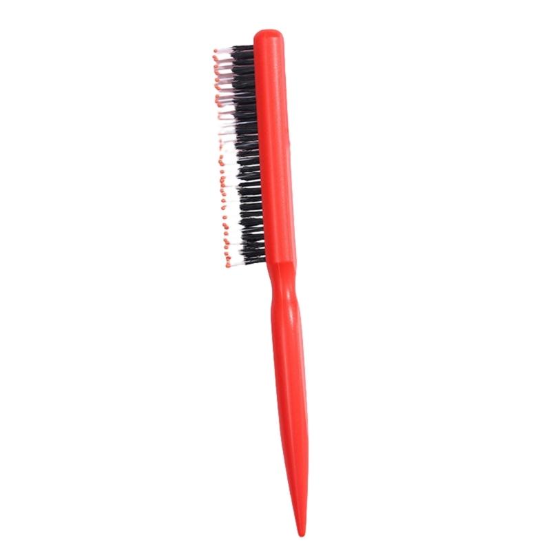 

Hair Styling Brush Teasing Back Hair Brush Practical Hair Comb Teasing Brush Hair Styling Tool for Different Hair Types червоний