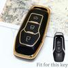 Tpu Car Key Case Cover Auto Shell Fob Holder For Ford Fusion Mondeo Mustang F-150 Lincoln Edge Explorer Mk   Protector
