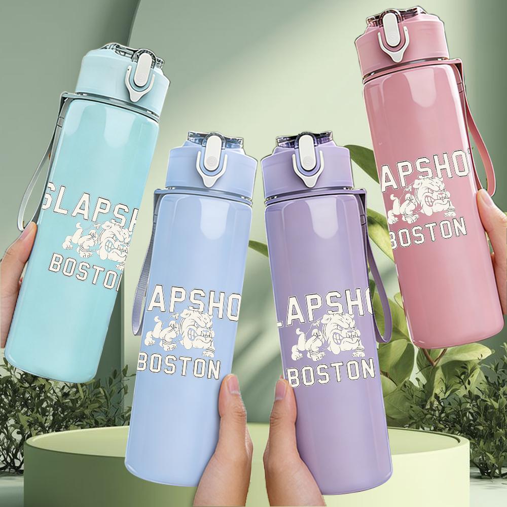 1PC Distressed White Blank Vintage Texture Print 750ml Portable Sports Water Bottle Leakproof Gym Outdoor Travel Drink Cup