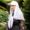 New Arrival Musilm Women Square Scarf Chiffon Hijabs With Base Ball Cap Summer Ready To Wear Instant Chiffon Sport Headscarf