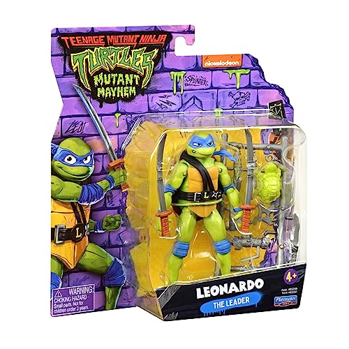 Teenage Mutant Ninja Turtles: Mutant Mayhem 4,5" Leonardo Basic Actionfigur von Playmates Toys