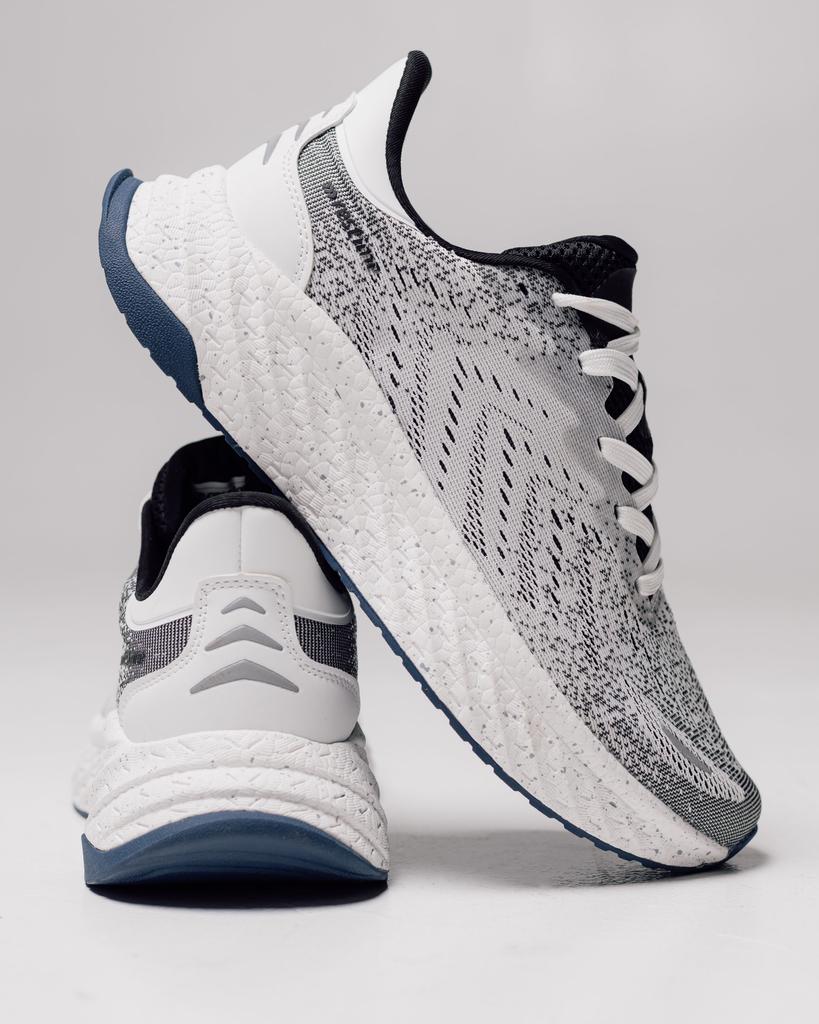 Scarpe da ginnastica da uomo Restime 25516 41 bianco-grigio tessuto