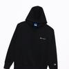 Hoodie Long Sleeve Fleece Embroidery Script Logo Hooded Sweatshirt Sports Black XL [Champion] Men's C3-YS151Z