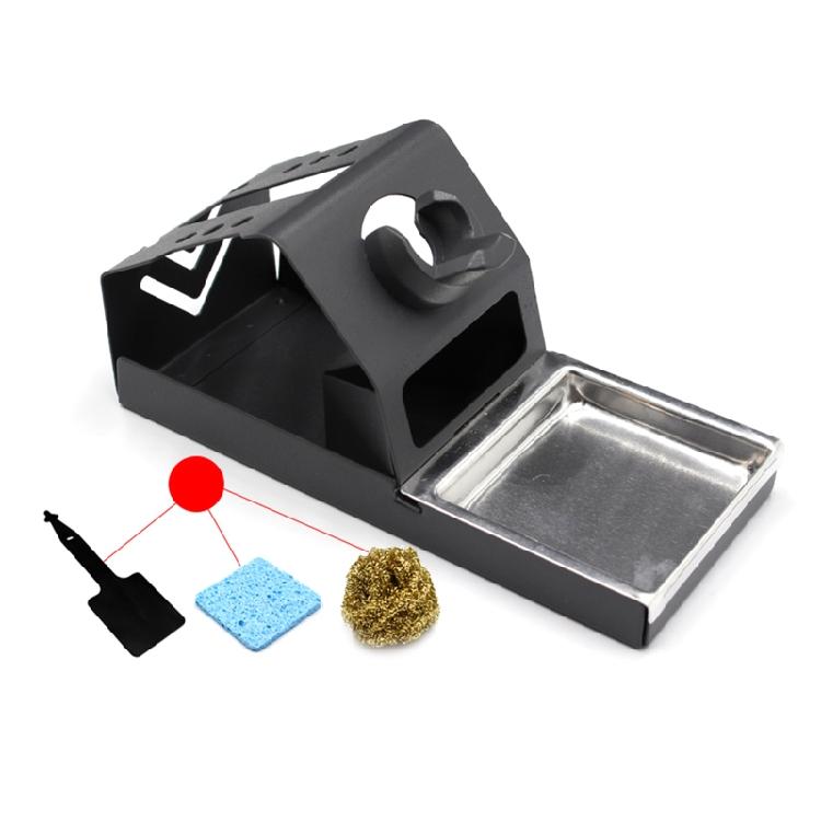 Soldering Station Iron Stand with Tip Cleaning Brass Coil- & Cleaning Sponge
