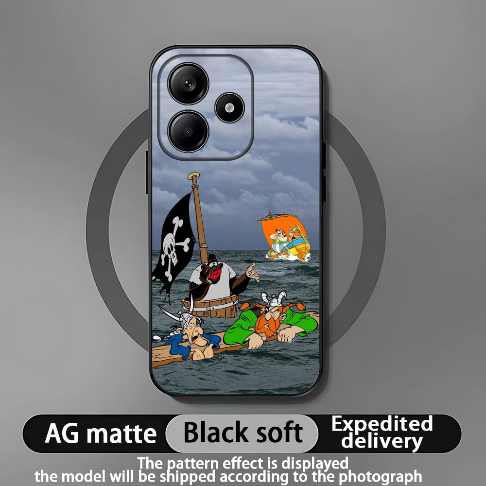 A-Asterix Phone Case For Xiaomi Redmi Note 14 13 12 11 Pro Plus S 5G 4G Soft Black Phone Cover