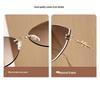 Women's Frameless Oval Metal Retro Sunglasses - High-End Japanese & Korean Fashion