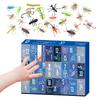 Christmas Countdown Calendar 24Pcs Insects Set Gift Box Christmas Advent Calendar Party Favors