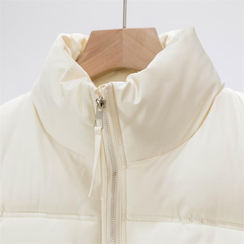 Fashion Sleeveless Women's Vest Short Outer Wear Autumn and Winter New Stand-up Collar Jacket Thickened Coats Zipper Cotton-padded Clothes