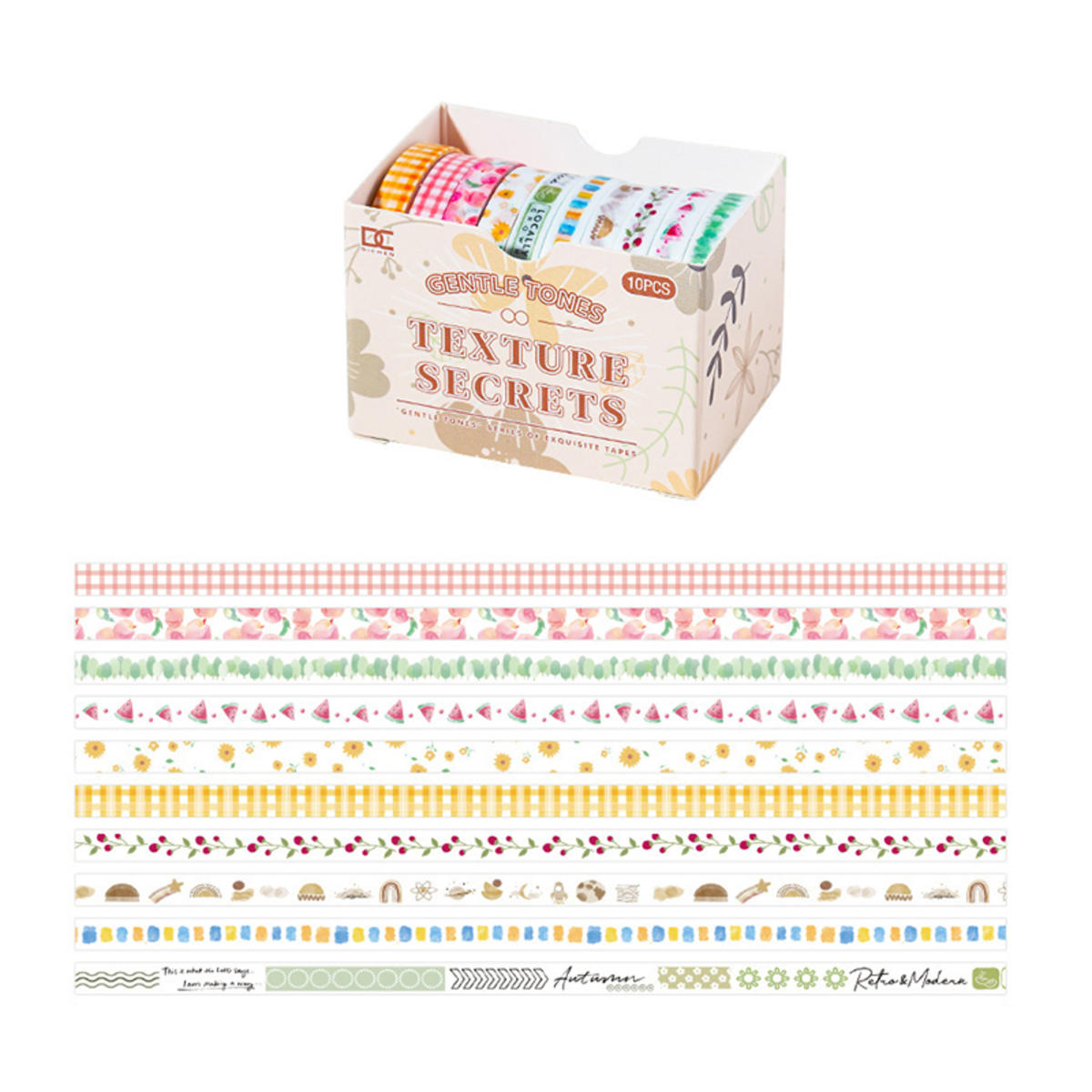 

Creative Colorful Flower Plants Decorative Adhesive Tape Masking Tape DIY Scrapbooking Sticker Label School style5