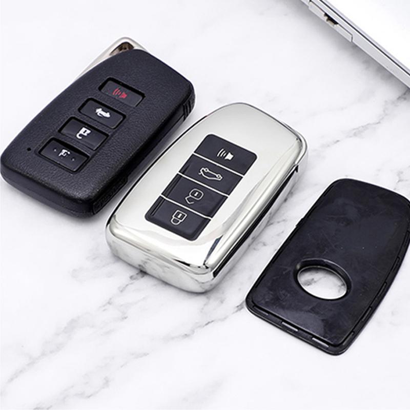 For Lexus NX 200 NX300H RX350 450H ES350 ES 300h TPU Car Remote Key Case Cover Fob Bag Shell Holder Keychain Protector