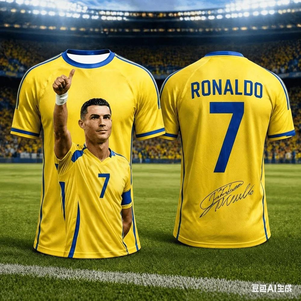 Maglia da Calcio Ronaldo per Bambini e Adulti Nuova Maglia da Calcio Commemorativa per tifosi Traspirante Asciugatura Rapida Allenamento Maglietta Bambini