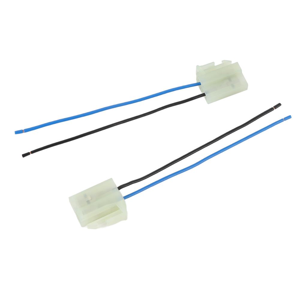 2Pcs Electric Cooling Fan Pigtail Plug Wire Harness Connector 2 Terminal 18AWG Fast Connection for V