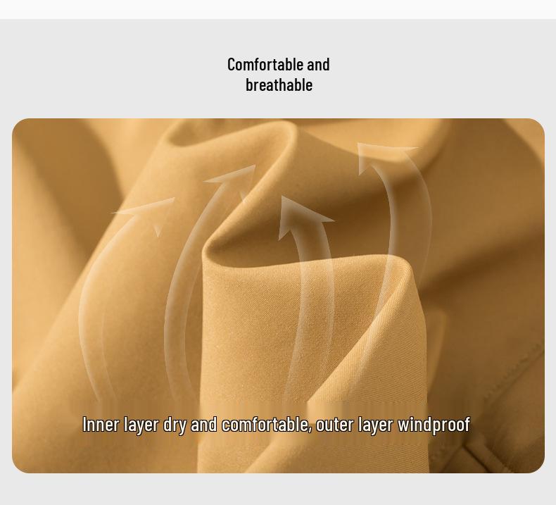 Unisex Water-Repellent Softshell Jacket with Graphene Lining – Lightweight Hooded Mountaineering Coat