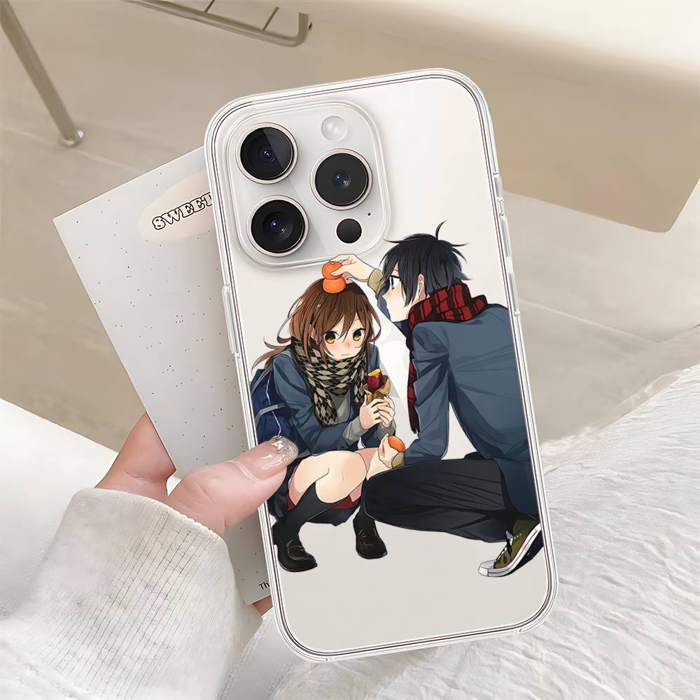 Cute Anime Horimiya Phone Case For IPhone 17 16 15 14 Plus 13 12 11 Pro Max Phone Back Cover Transparen