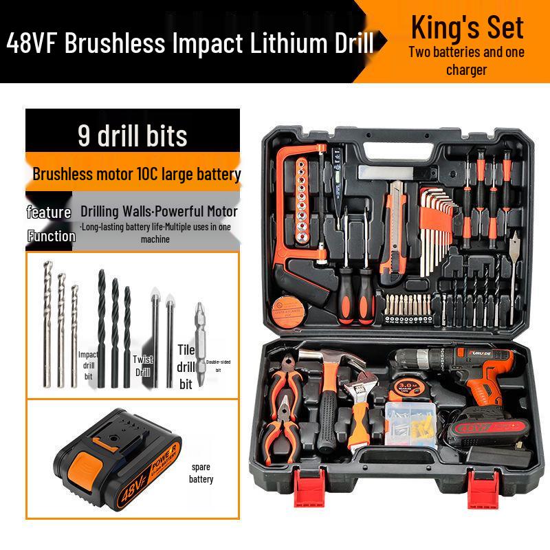 Fureide Electric Drill Set: Multi-Function Hand Toolkit for Woodworking & Repairs