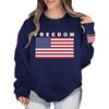 Women's Colorblock Sweatshirt Long Sleeve Round Neck Casual Comfortable Loose Lightweight Women's Sweatshirtt