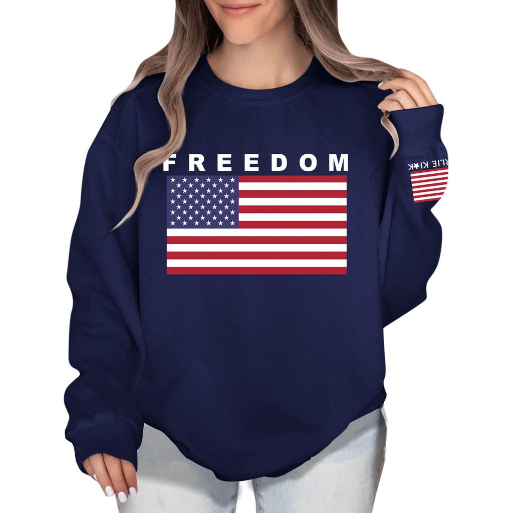 Women's Colorblock Sweatshirt Long Sleeve Round Neck Casual Comfortable Loose Lightweight Women's Sweatshirtt