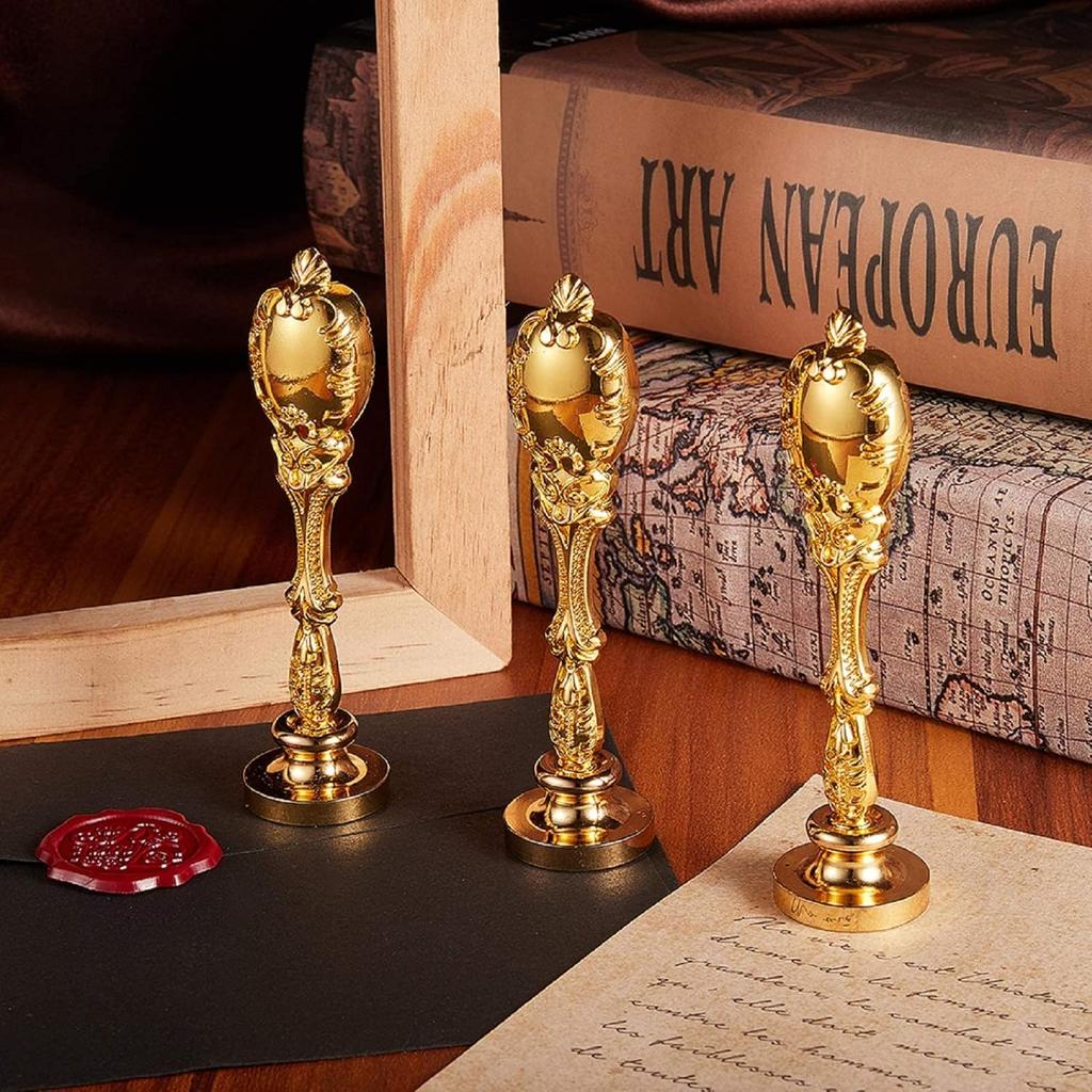 CRASPIRE Wax Seal Stamp Be Our Guest Invitations Sealing Wax Stamps with Alloy Handle 25mm Removable Brass Wedding Wax Seal for Wedding Envelopes