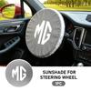 For MG Car Steering Wheel Sun Block Silver Coated Cloth Sunscreen Insulation Accessories ZS GS 3 5 6 7 Gundam 350 Parts TF xus1