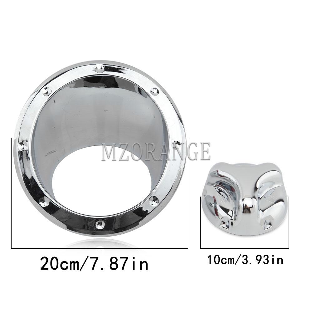 Accessories Fuel Gas Tank Cover For Hummer H3 2006-2008 2009 2010 Gasoline Hatch Chrome Bezel Oil Cap Moulding Trim Car