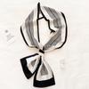 Spring and Autumn New Korean Decorative Slim Long Silk Scarf for Women, Small Neck Scarf, Ribbon Binding, Bag Strap, Headband, Winter Warm Scarf