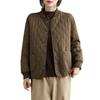 Women's Quilted Light Cotton Jacket - Autumn/Winter 2025, Short Solid Color Outerwear