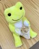 Pickles the Frog X HIBIYA-KADAN Bean Doll Plush Costume Dress-Up Tote Bag, Mimosa, PZ44158-61