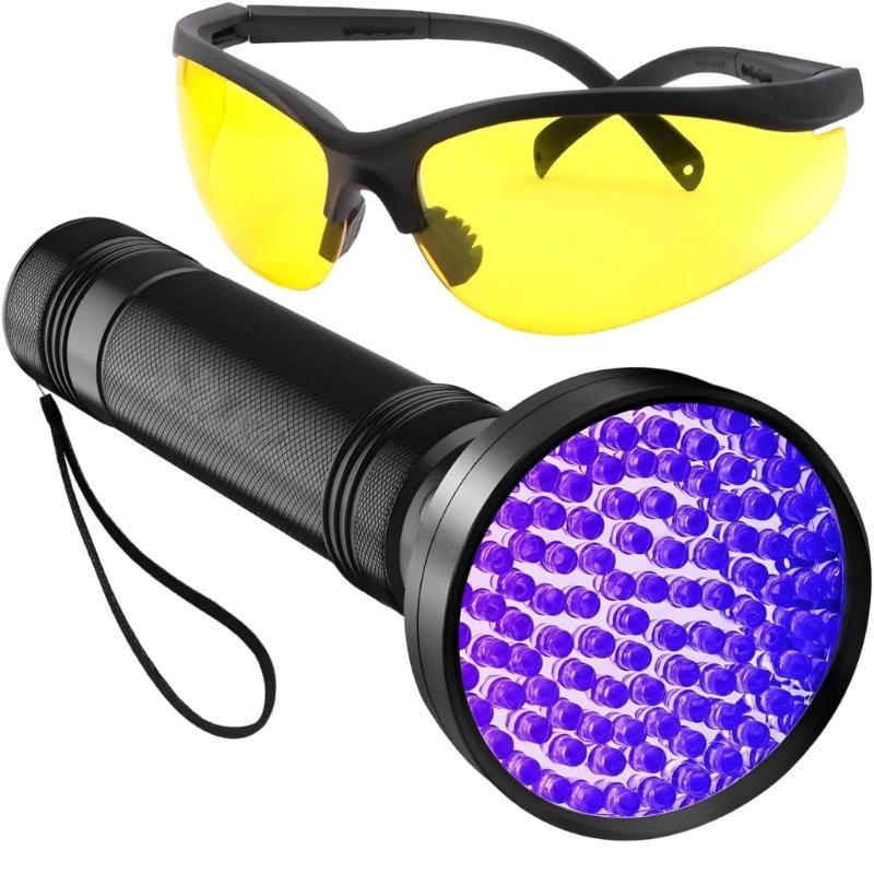 

Portable Car Air Conditioner Leak Detector with Glasses Oil Dye Leak Detector For Accurate Leak Identification 1