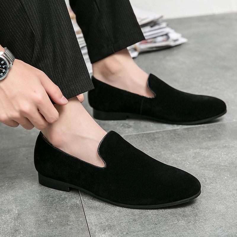 Men's Suede Casual Slip-On Loafers - Trendy Summer Driving Shoes