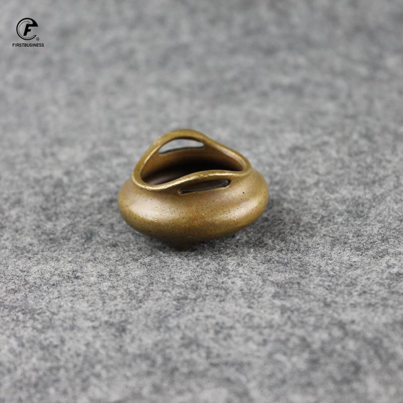 new designer Two ears Tripod Buddha Copper Incense Burner Handmade Metal Incense Stick Holder Small Portable Burner Censer