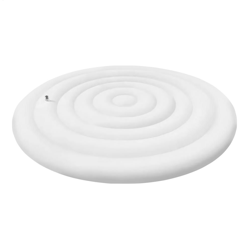 

145cm Diameter Tub Inflatable Cover Energy Saving Round Hot Tub Lid Outdoor Spa Pool Windproof Rain Overflow Thermal Cover