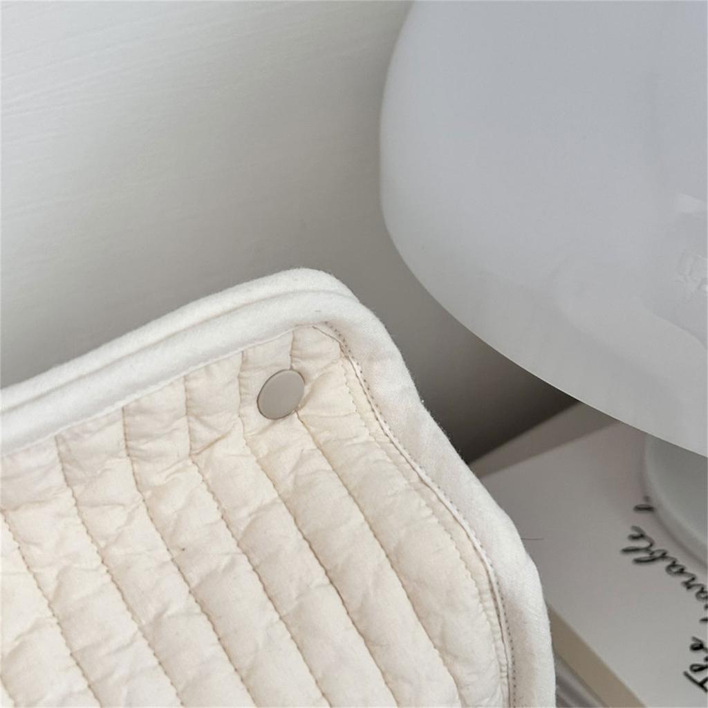 Stylish Striped Fabric Standing Tissue Holder With Removable Designs for Home Office Storage Organization