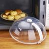 Microwave Splatter Cover with Water Steamer Handle Plastic Dish Bowl Plate Serving Lid