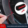 DIY Suede Car Steering Wheel Cover 15 Inch Auto Steering Wheel Wrap With Needle Thread Four Season Universal Car Accessories