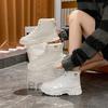 Fleece High-top Snow Boots Women's 2025 Winter New Student Ins Korean Version of Thermal Casual Shoes Cotton Shoes 920-1