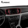 For Kia Sportage 2017 2018  LHD RHD Real Soft Carbon Fiber Sticker Car Central Center AC Outlet Interior Trim Accessories