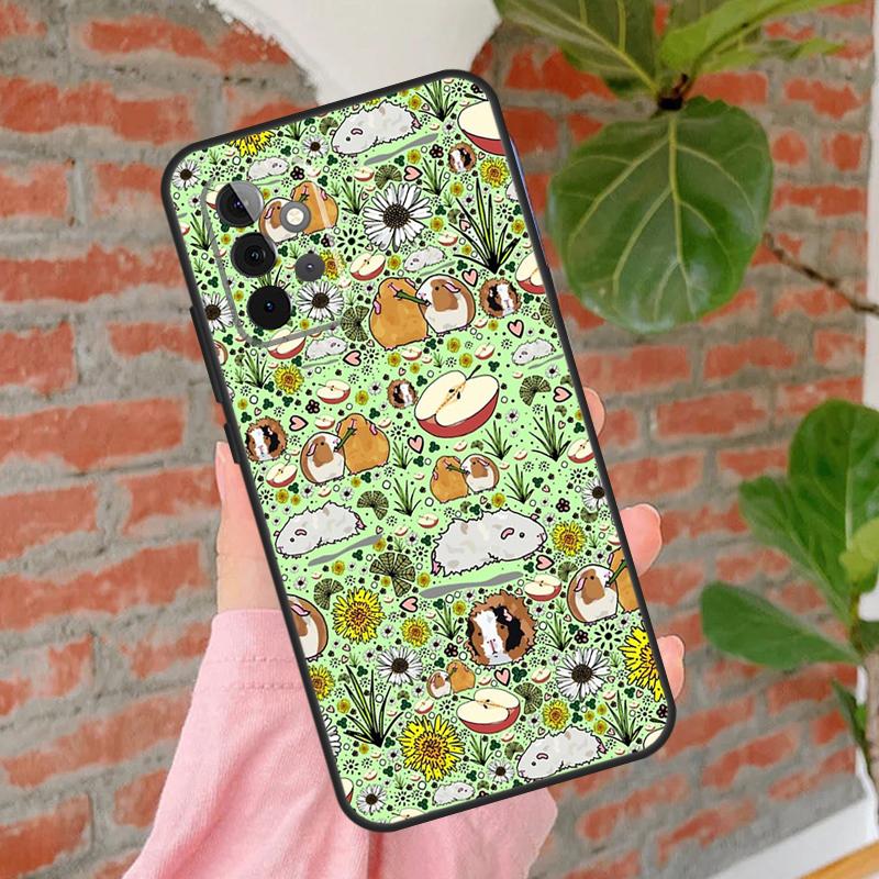Cute Cartoon Guinea Pig Phone Case For Samsung Galaxy A15 A25 A55 A54 A34 A14 A35 A52 A32 A12 A51 A71 A13 A33 A53