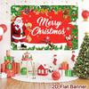 Merry Christmas Banner Backdrops Santa Claus Background Christmas Decorations 2025 for Home Navidad Natal Noel New Year 2026