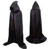 Halloween Grim Reaper Hooded Cloak - Satin Masquerade Party Prop for Adults & Children