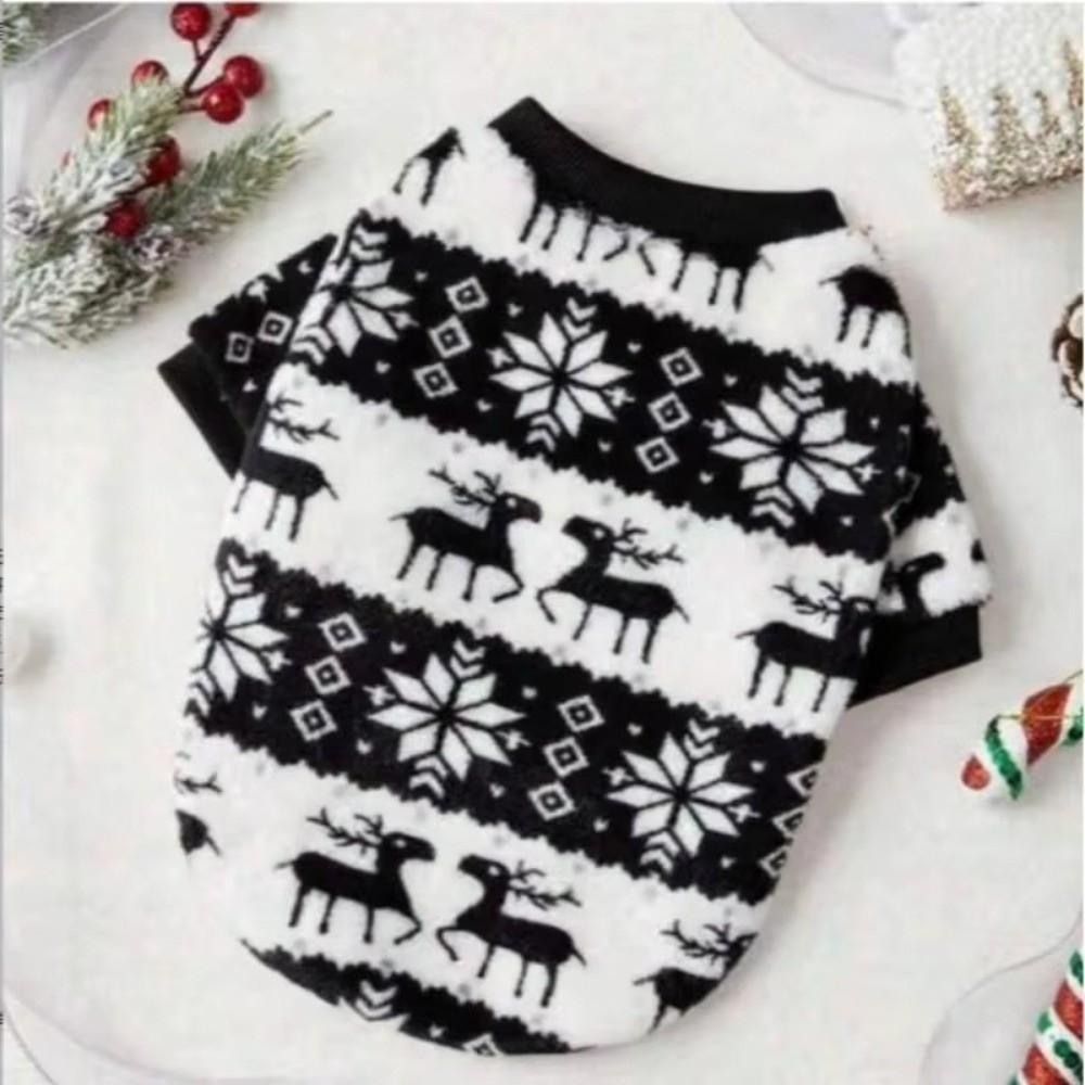 Coral Velvet Plush Dog Vest Thickened Dog Winter Sweater For Small Medium Dog