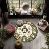 Christmas Kitten Pattern Round rug,Carpet Rug for Living Room Bedroom Playroom ,Non-slip Floor Mat,Holiday Gifts and Birthday Gifts.