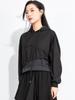 2025 Autumn Two-in-One Hooded Sweatshirt: Spliced Loose Fit with Drawstring - Street Style