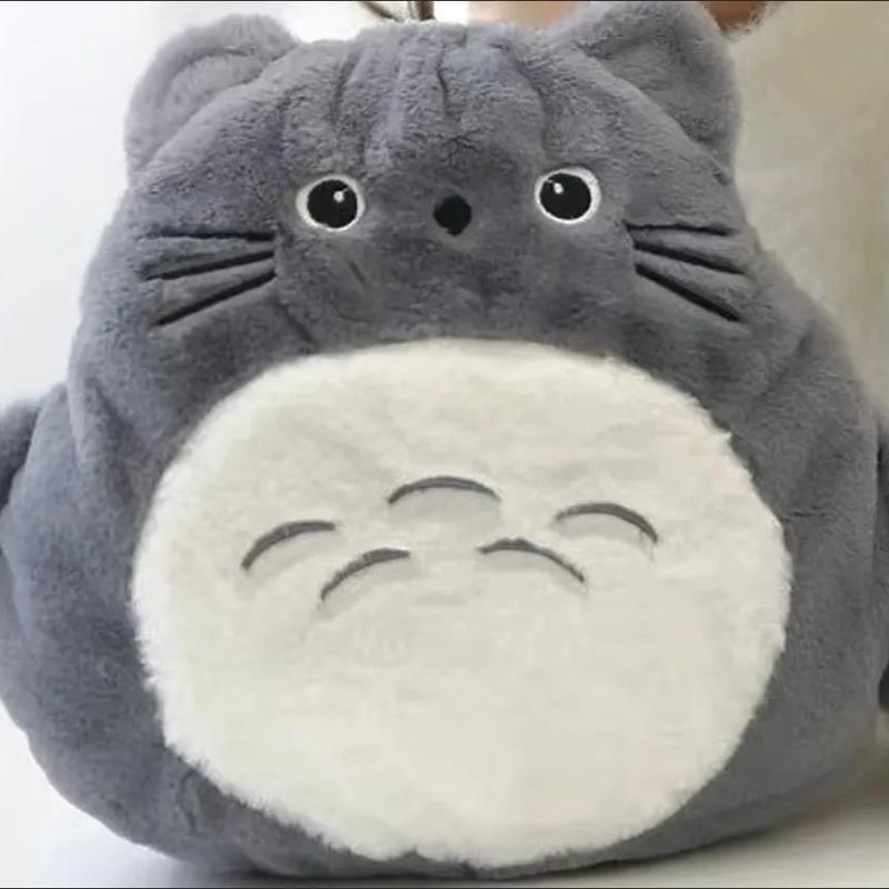1000 ml Urocza Pluszowa Lalka Zabawka Totoro Ciepłe Stopy Ciepły Brzuch Odporna na Eksplozję Wstrzykiwanie Wody Worek Wodny Worek Kompresyjny Prezent