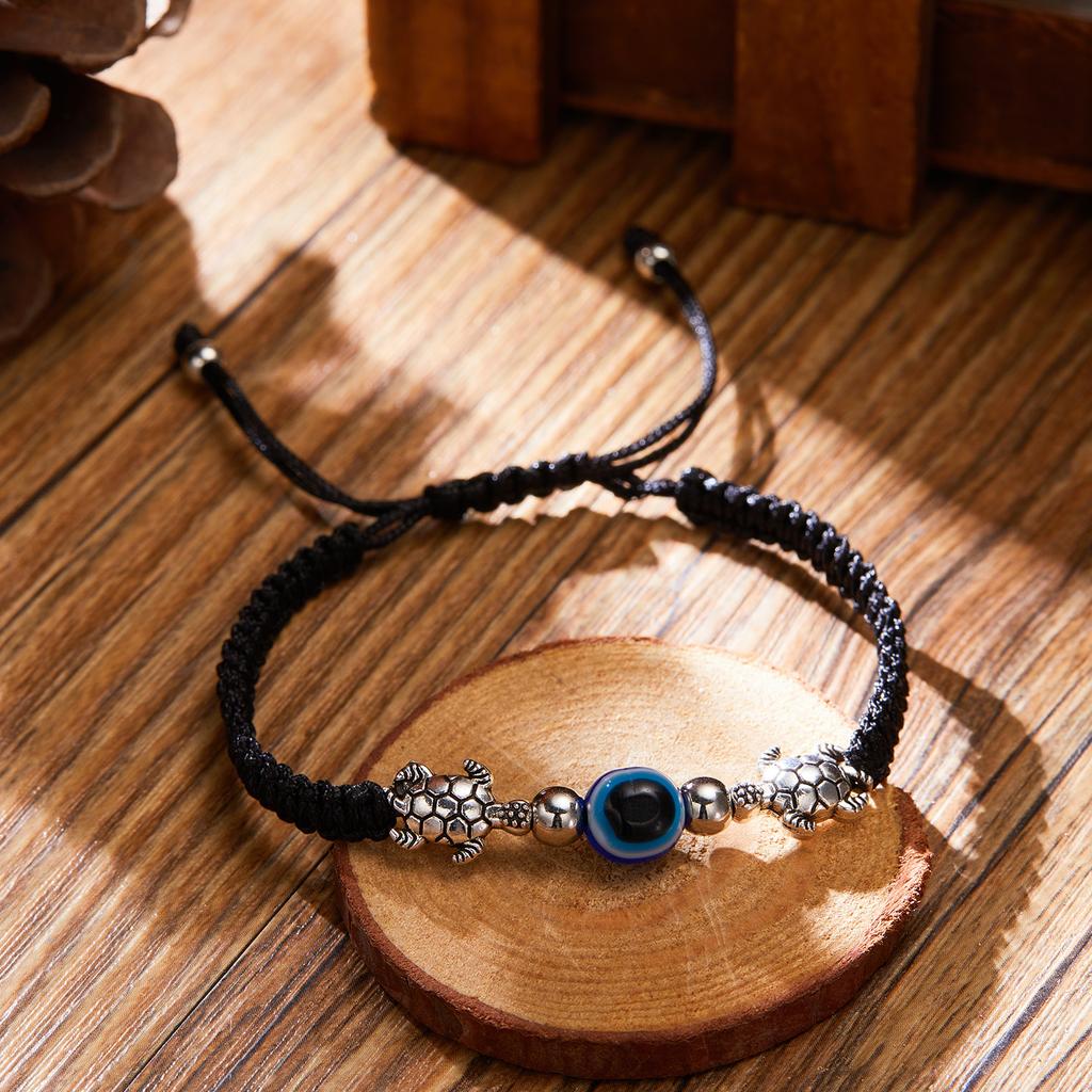 Turkish Blue Evil Eye Handmade Braided Red Black Rope Bracelet For Women Men Lucky Friendship Jewelry Adjustable Couple Bracelet