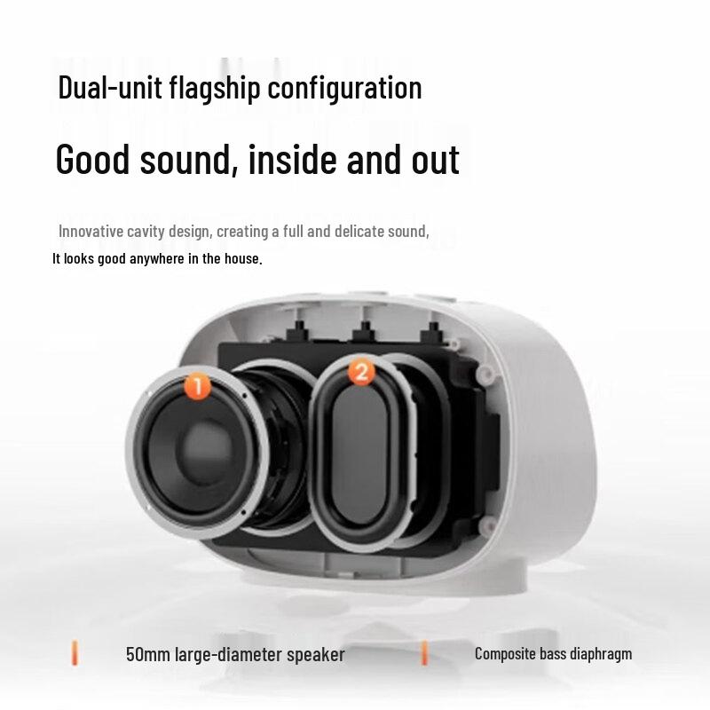 Philips TAS2909 Wireless Smart Alarm Clock Bluetooth Speaker with Makeup Mirror