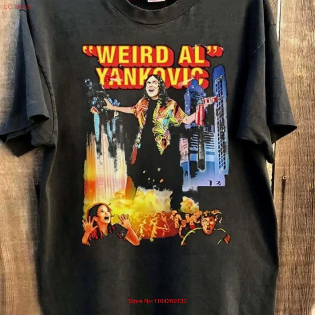 Weird Al Yankovic Bigger Weirder Tour 2025 Short Sleeve Black Shirt Kv40645 Vintage Top For Everyday Wear Graphic Casual