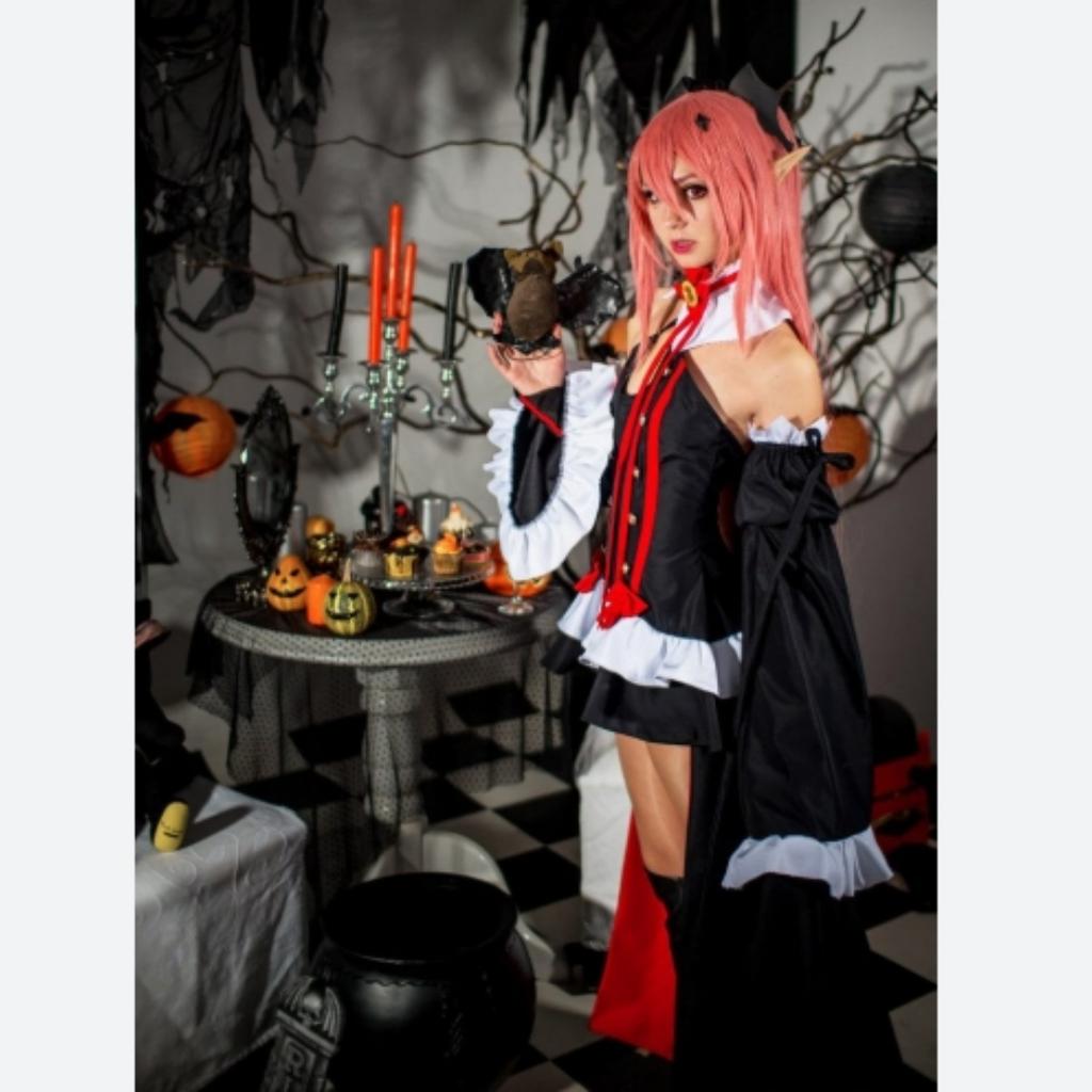 The End Of The Blaze Angel Kru Fei Niang Micah COS Costume Female Halloween Vampire Kru Cosplay