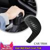 Carbon Fiber Style ABS Gear Shift Knob Cover Trim Fit For Toyota Camry 2018-2023