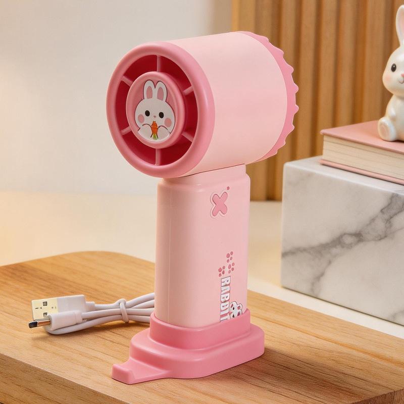 Cartoon Phone Stand, Desktop Fan, USB Portable Fan, Handheld Mini Fan, Small Fan
