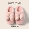 Bow Cotton Slippers Women's Autumn and Winter Indoor Home Cute Plush Thick Bottom Household Cotton Drag Women